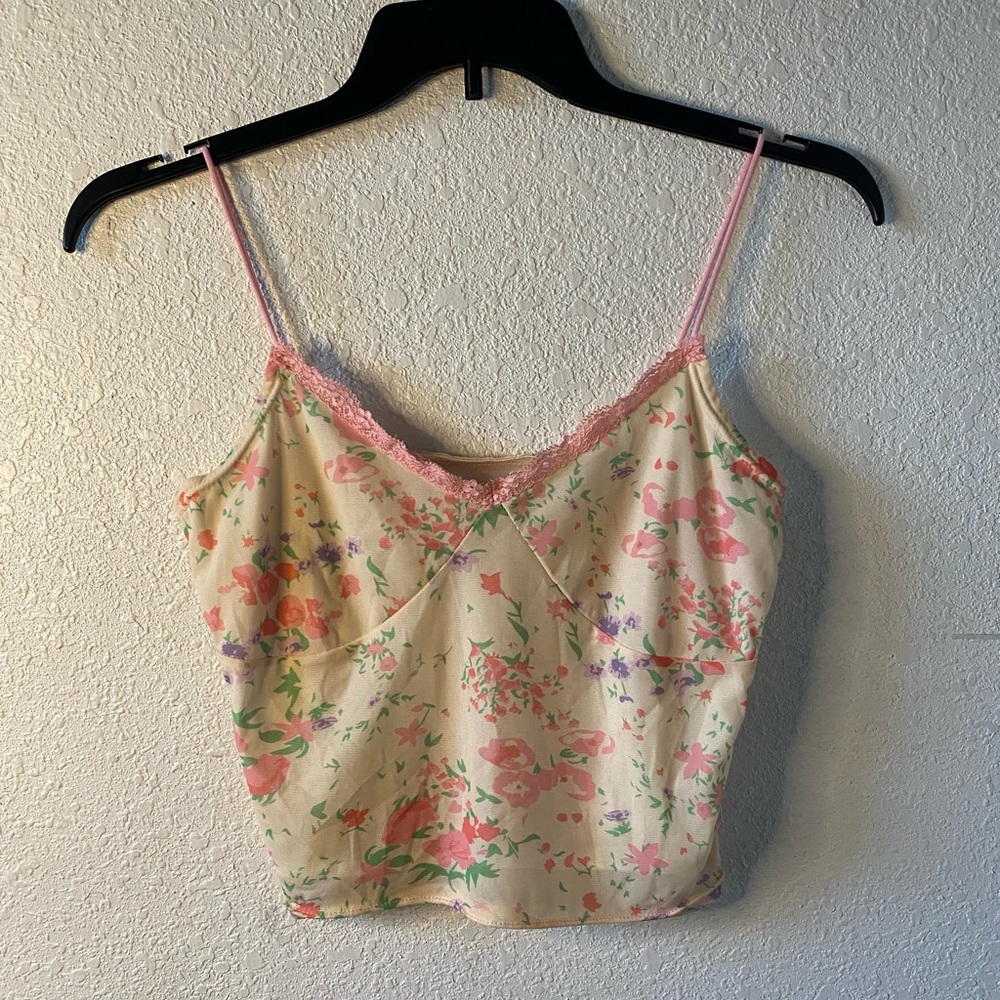 Floral y2k crop top